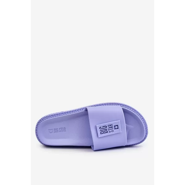  Papuci de modă pentru femei BIG STAR JJ274A304 PURPLE Big Star Pantofi 