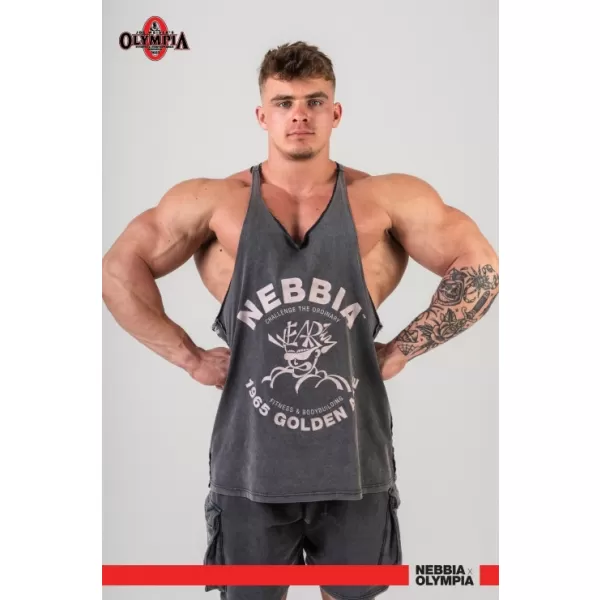  Lărgiș spate muscular spalat GOLDEN AGE 791 BLACK Nebbia 