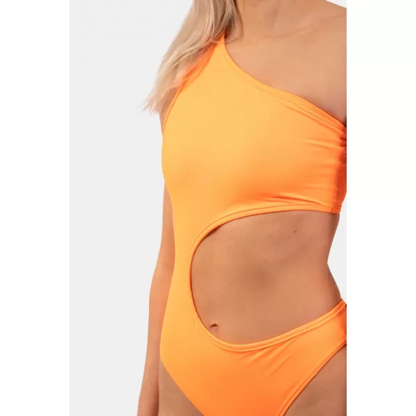  Portocaliu Monokini asimetric pe un umăr 458 ORANGE Nebbia 