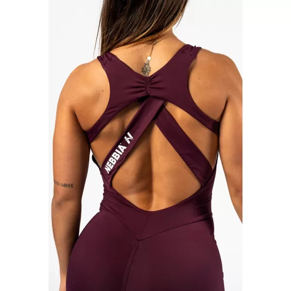  Salopeta de fitness modelanta STRONG BEAUTY 427 DARK RED Nebbia 