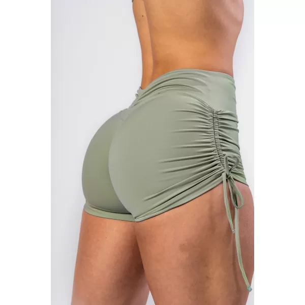  Pantaloni scurți push-up cu șireturi STRONG BEAUTY 429 LIGHT VERDE Nebbia 