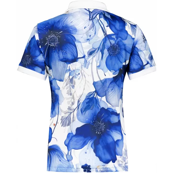  Tricou funcțional pentru femei cu guler premium ALTISPORT VOJ/ALW102TR05 NAVY/ALB 