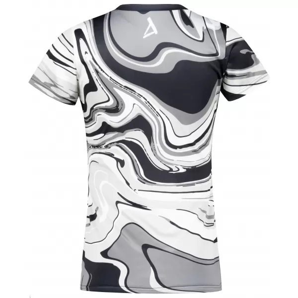  Tricou funcțional premium pentru femei ALTISPORT VOJ/ALW099TR01 ALB-NEGRU 