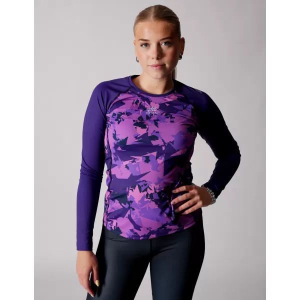  Tricou funcțional pentru femei cu mâneci lungi premium ALTISPORT VOJ/ALW110TR03 VIOLET 