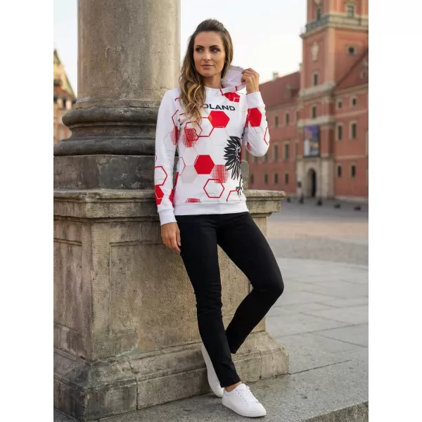  Premium cu hanorac funcțional pentru femei ALTISPORT VOJ/ALW036PL/MI01 HEXA-WH 