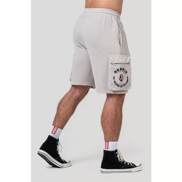  Pantaloni scurți de marfă largi spălați LEGACY 787 LIGHT GREY Nebbia 