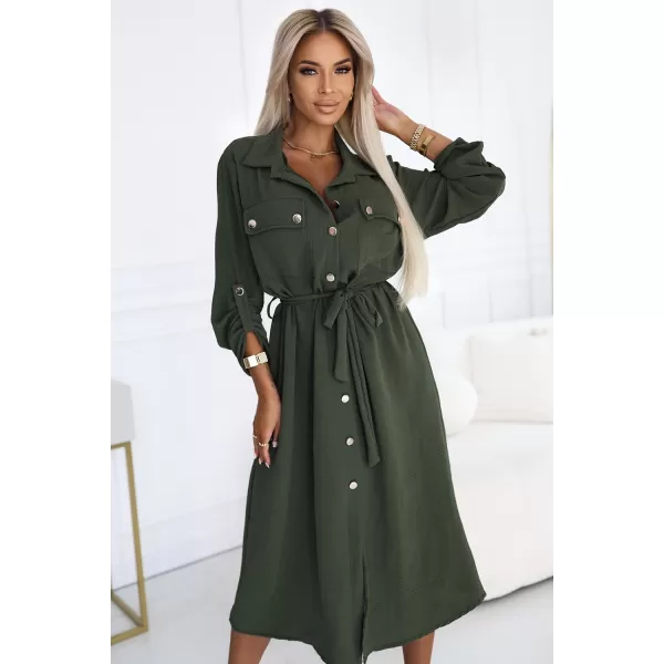  Rochie NUMOCO 531-5 KAKI 