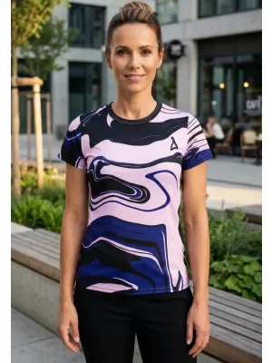 Tricou funcțional premium pentru femei ALTISPORT VOJ/ALW099TR01 MOV NEGRU