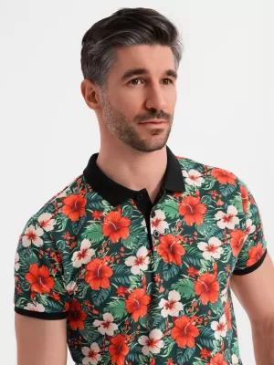 Tricou pentru bărbați OMBRE OM-POSS-0149 NEGRU