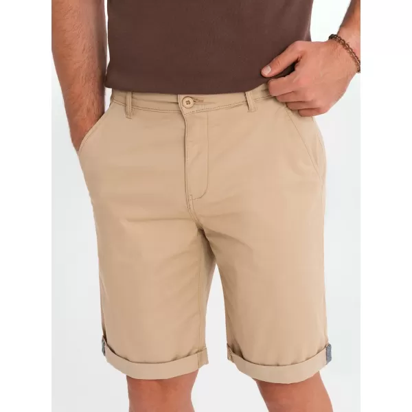  Pantaloni scurţi OMBRE OM-SRCS-0197 BEJ 