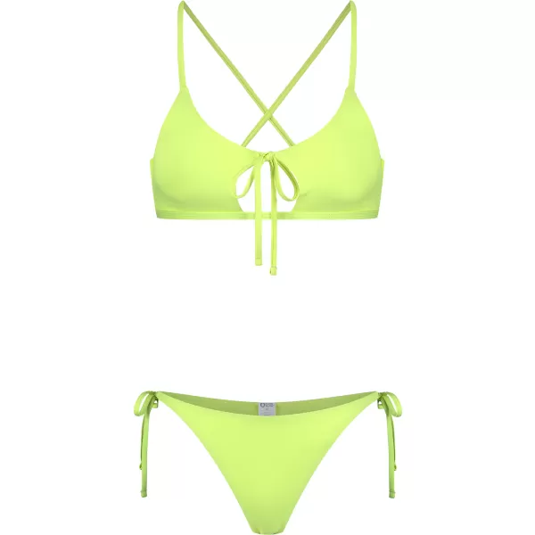 Bikini pentru femei - partea de sus NORDBLANC NBSSS8211 GALBEN 