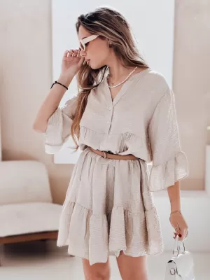 Rochie DSTREET LYVONNE EY2615 BEJ