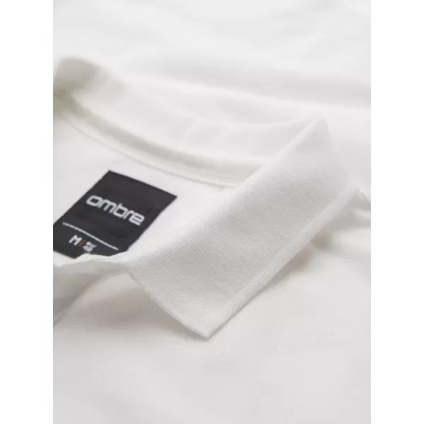  Tricou pentru bărbați OMBRE OM-POSS-0103 ECRU 