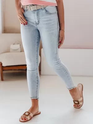 Pantalonii pentru doamne DSTREET MISSPEARL UY2709 ALBASTRU
