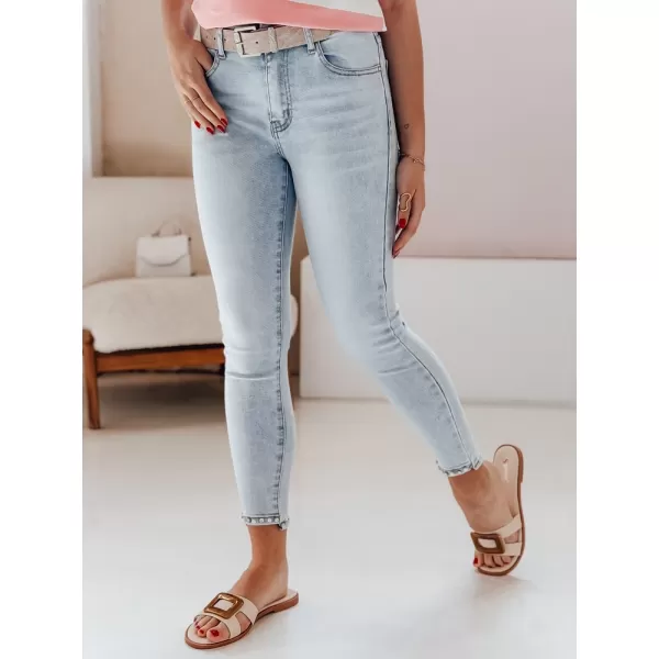 Pantalonii pentru doamne DSTREET MISSPEARL UY2709 ALBASTRU 