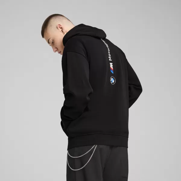  Panoul pentru bărbați PUMA BMW MMS ESS+ FZ HDED JACKET 630629_01 PUMA NEGRU 