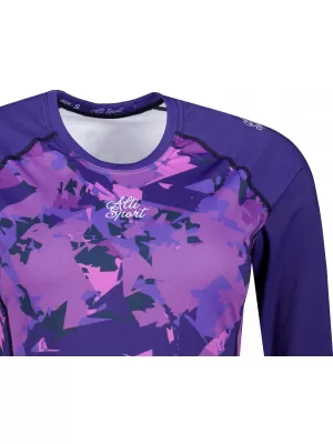 Tricou funcțional pentru femei cu mâneci lungi premium ALTISPORT VOJ/ALW110TR03 VIOLET
