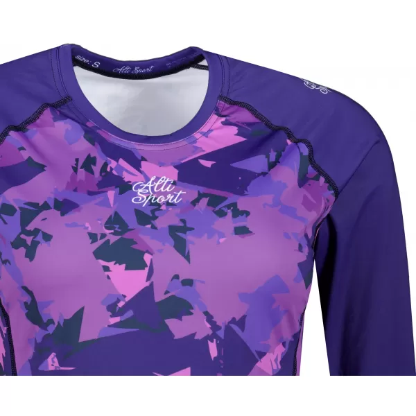  Tricou funcțional pentru femei cu mâneci lungi premium ALTISPORT VOJ/ALW110TR03 VIOLET 