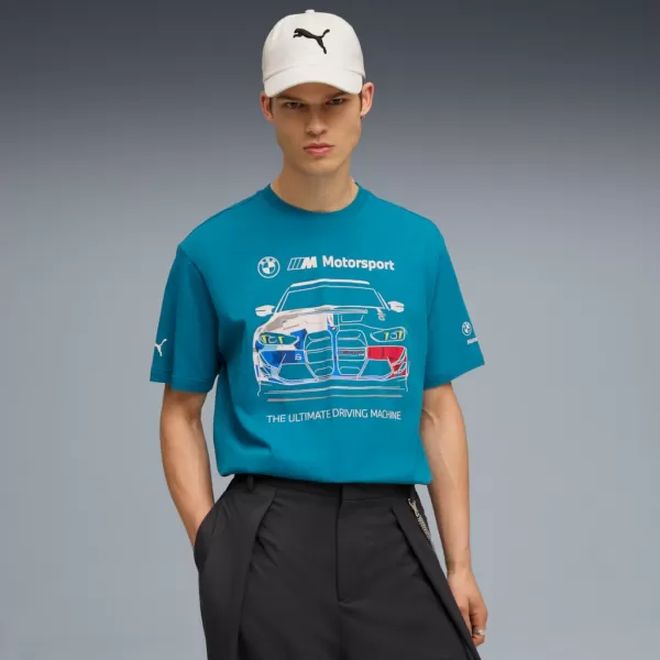  Cămaşă PUMA BMW MMS BOLD GRAPHIC TEE 632914-06 ALBASTRU 