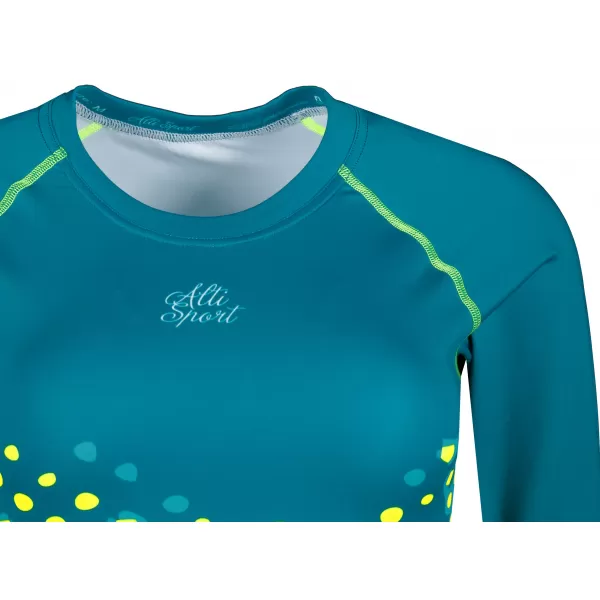  Premium de cultură funcțională pentru femei ALTISPORT VOJ/ALW109TR04 EMERALD/FLUO YELLOW 