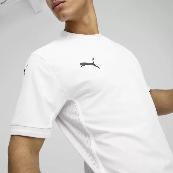  Cămaşă PUMA TEAMFINAL JERSEY 705737_04 PUMA WHITE/NEGRU/FEATHERGRAY 
