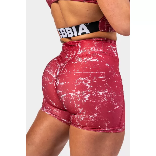  Pantaloni scurți HAMMIES 615 RED Nebbia cu talie înaltă de 5 inci 