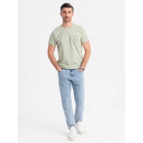  Cămaşă OMBRE OM-TSFP-0186 MENTĂ 