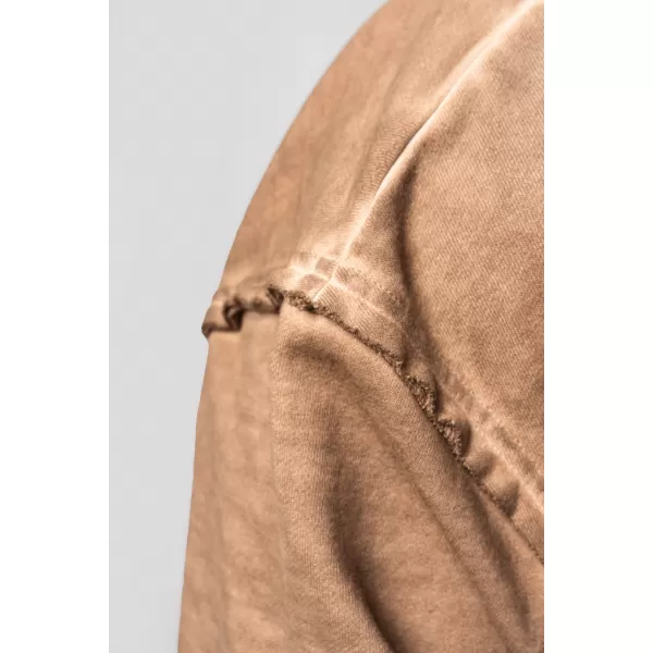  Hanorac spălat cu fermoar GYM BRO 362 LIGHT BROWN Nebbia 