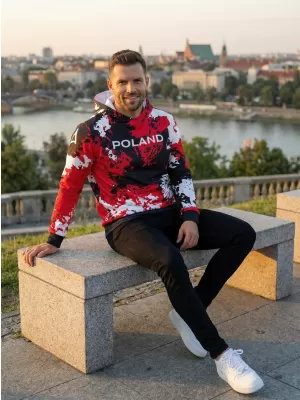 Premium cu hanorac funcțional pentru bărbați ALTISPORT VOJ/ALM036PL/MI01 PETE