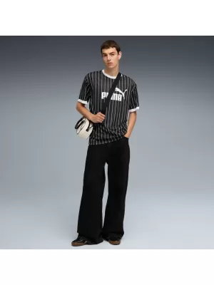 Tricou pentru bărbați PUMA ESS STRIPED JERSEY 688263-01 NEGRU