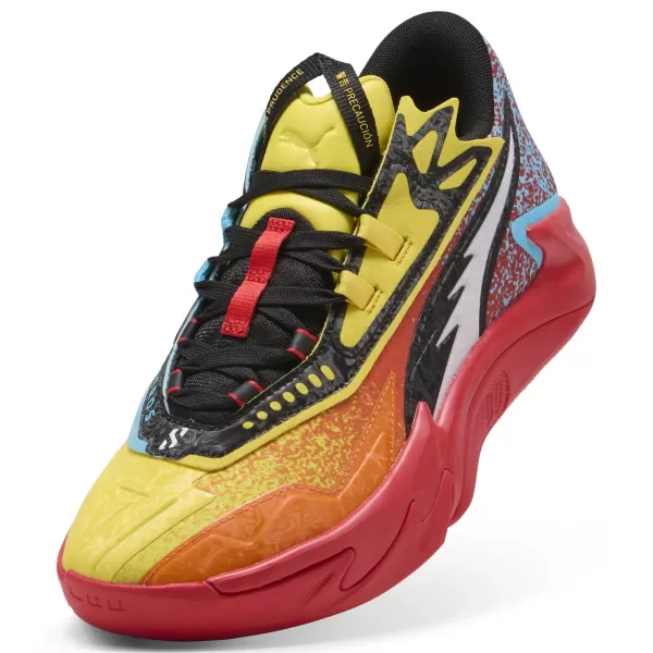  Cizme PUMA SCOOT ZEROS II CAUTION 310843_01 RICKIE ORANGE/SPEED ​​YELLOW 
