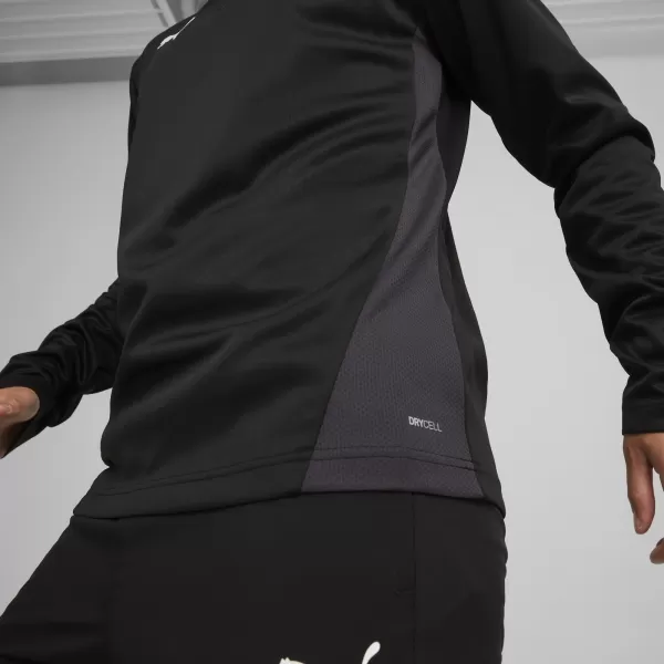  Cămaşă PUMA TEAMGOAL TRAINING 1/4 ZIP TO 658629_03 PUMA NEGRU/ALB/GRI ÎNCHIS 