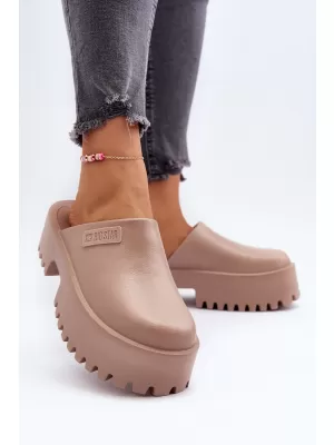 Papuci dama BIG STAR NN274016 BEJ Pantofi Big Star