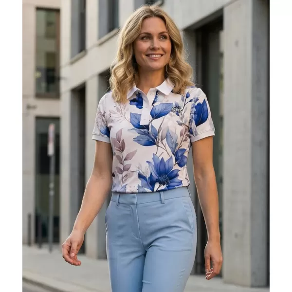  Tricou funcțional pentru femei cu guler premium ALTISPORT VOJ/ALW102TR05 BEJ 