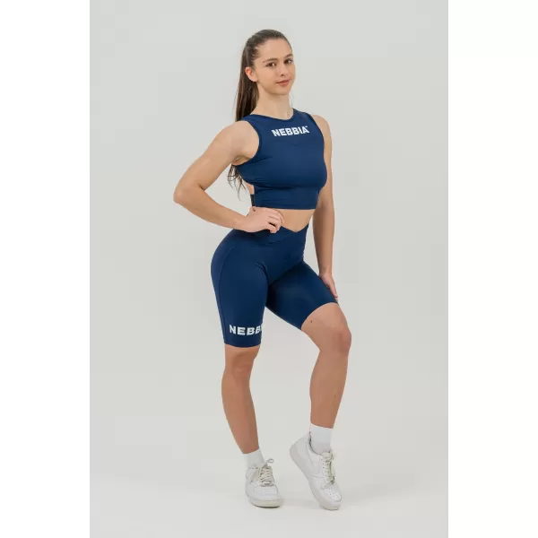  SNATCHED 614 BLUE ÎNCHIS Nebbia 9 inch jambiere cu talie înaltă 
