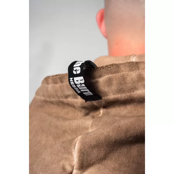 Hanorac spălat cu fermoar GYM BRO 362 LIGHT BROWN Nebbia 