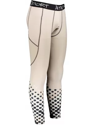 Jambiere sport lungi premium pentru bărbați ALTISPORT VOJ/ALM109LEG01 MARO DESCHIS