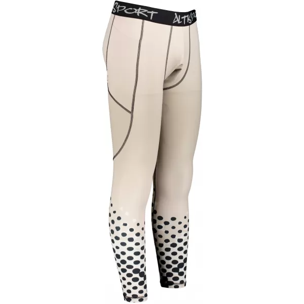 Jambiere sport lungi premium pentru bărbați ALTISPORT VOJ/ALM109LEG01 MARO DESCHIS 