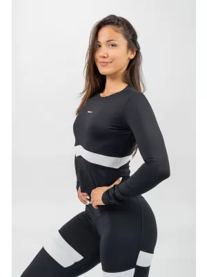 Top negru cu maneci lungi TRUE HERO 242 BLACK Nebbia
