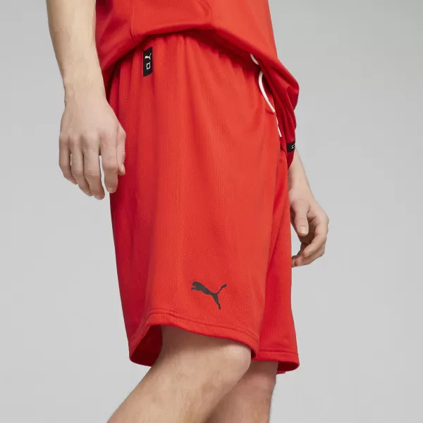  Pantaloni scurţi PUMA HOOPS TEAM PRACTICE SHORT 676641_03 PUMA RED 