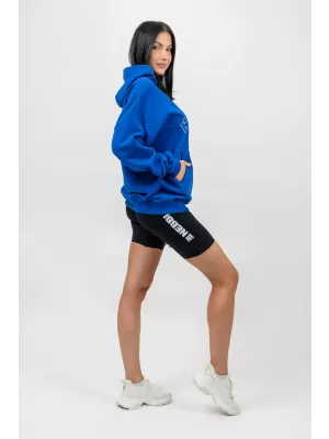 Hanorac oversize cu glugă GYM RAT 256 BLUE Nebbia