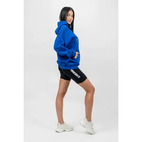  Hanorac oversize cu glugă GYM RAT 256 BLUE Nebbia 