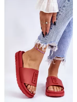 Papuci dama BIG STAR LL274430 RED Pantofi Big Star