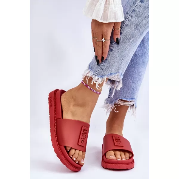  Papuci dama BIG STAR LL274430 RED Pantofi Big Star 