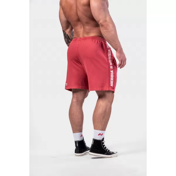  Pantaloni scurți de trening spalat LEGEND 786 RED Nebbia 