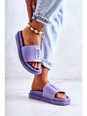 Papuci de modă pentru femei BIG STAR JJ274A304 PURPLE Big Star Pantofi