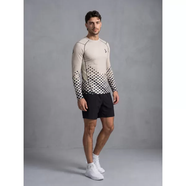  Tricou de compresie funcțională pentru bărbați cu premium cu mânecă lungă ALTISPORT VOJ/ALM109TR03 MARO DESCHIS 