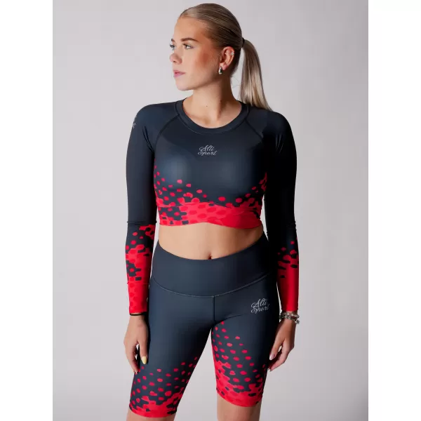  Premium de cultură funcțională pentru femei ALTISPORT VOJ/ALW109TR04 ROȘU-NEGRU 