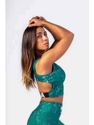 Crop top ROUGH GIRL 617 VERDE Nebbia
