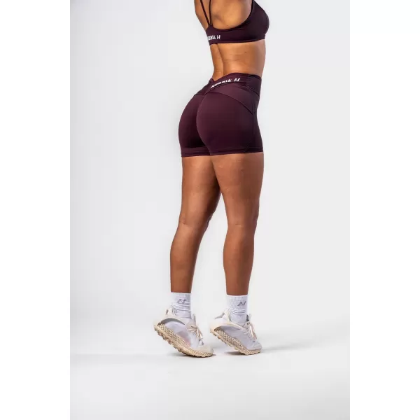  Pantaloni scurți modelați cu talie în formă de V STRONG BEAUTY 428 DARK RED Nebbia 